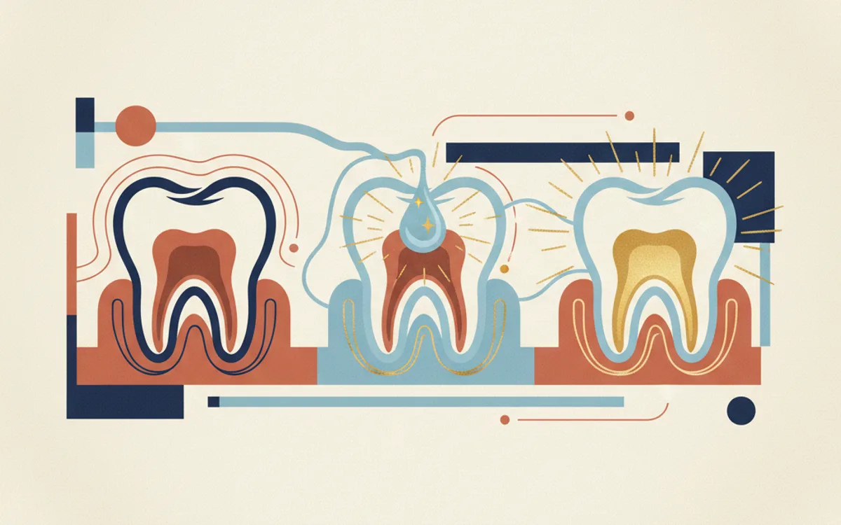 Transformação visual: dente escuro para brilho restaurado com clareamento interno